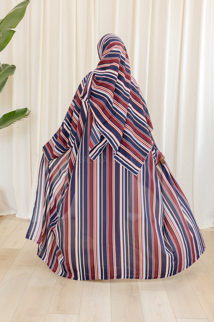 Batwing Printed Abaya