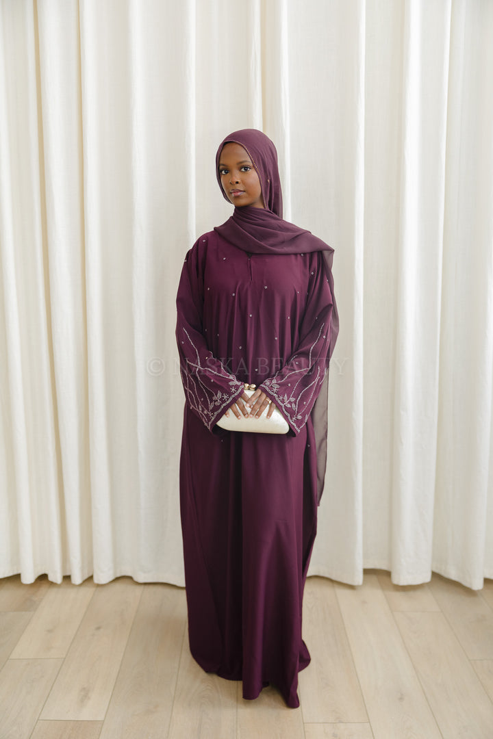 Floral Detail Closed Abaya