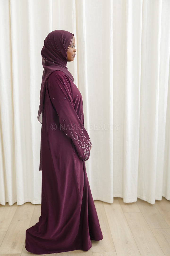 Floral Detail Closed Abaya