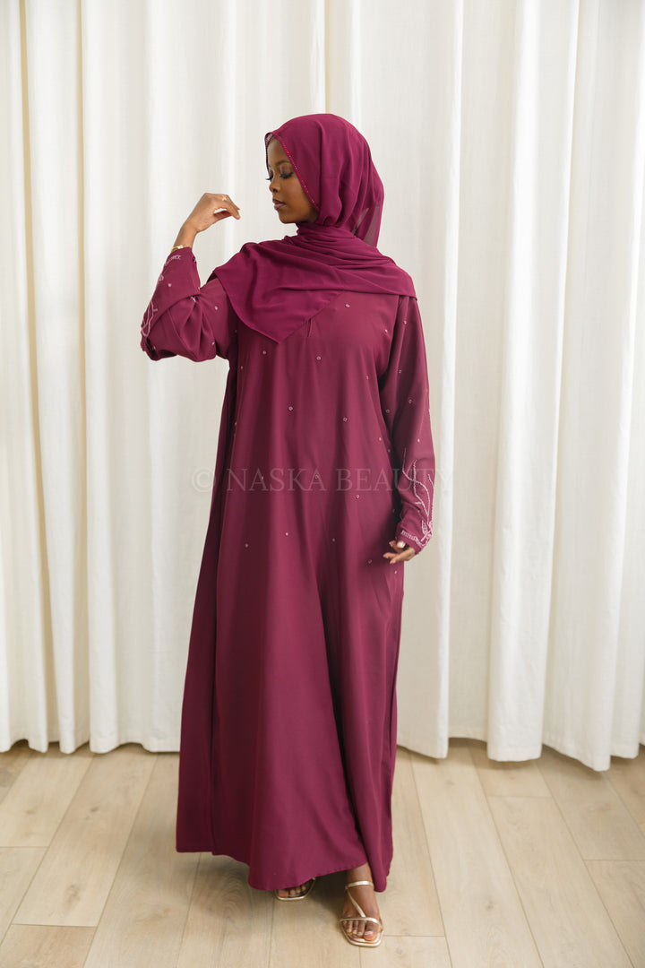 Floral Detail Closed Abaya