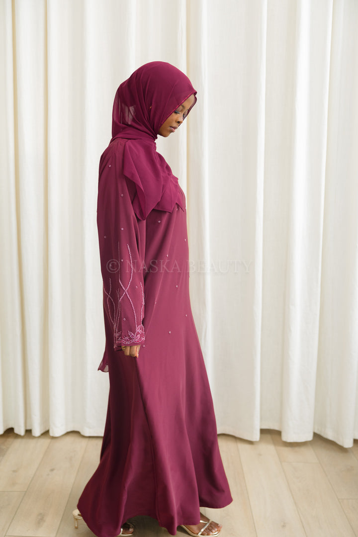 Floral Detail Closed Abaya