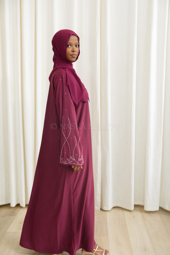 Floral Detail Closed Abaya