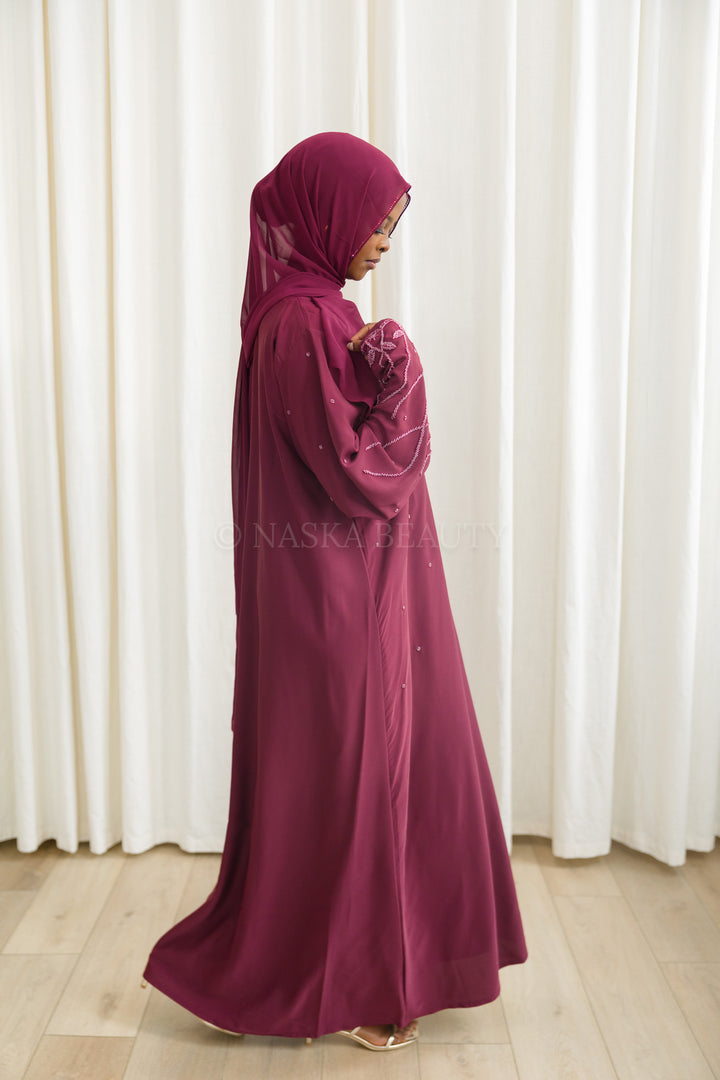 Floral Detail Closed Abaya