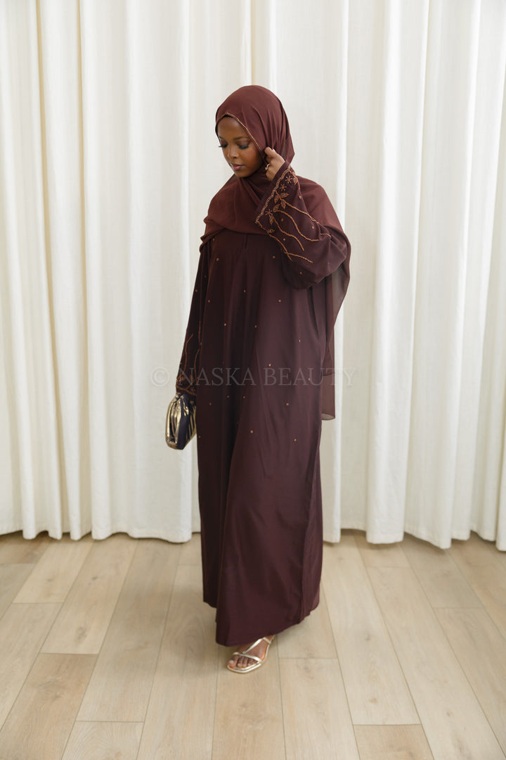 Floral Detail Closed Abaya