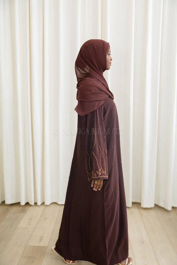 Floral Detail Closed Abaya