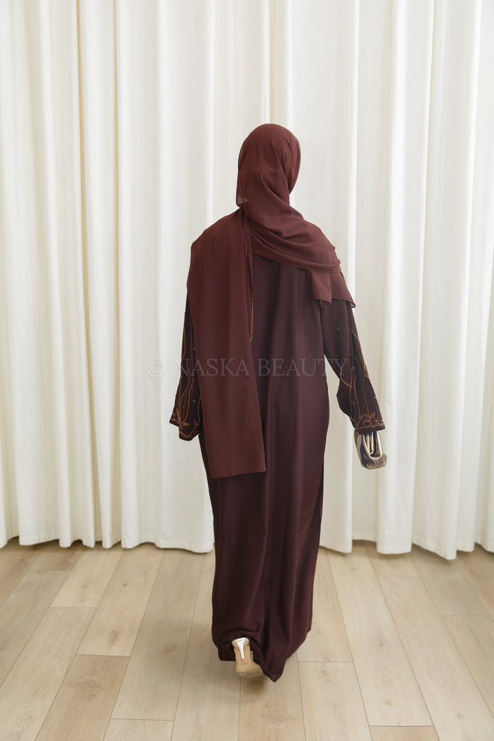 Floral Detail Closed Abaya