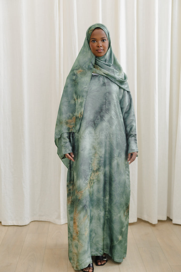 Closed Printed Abaya Set