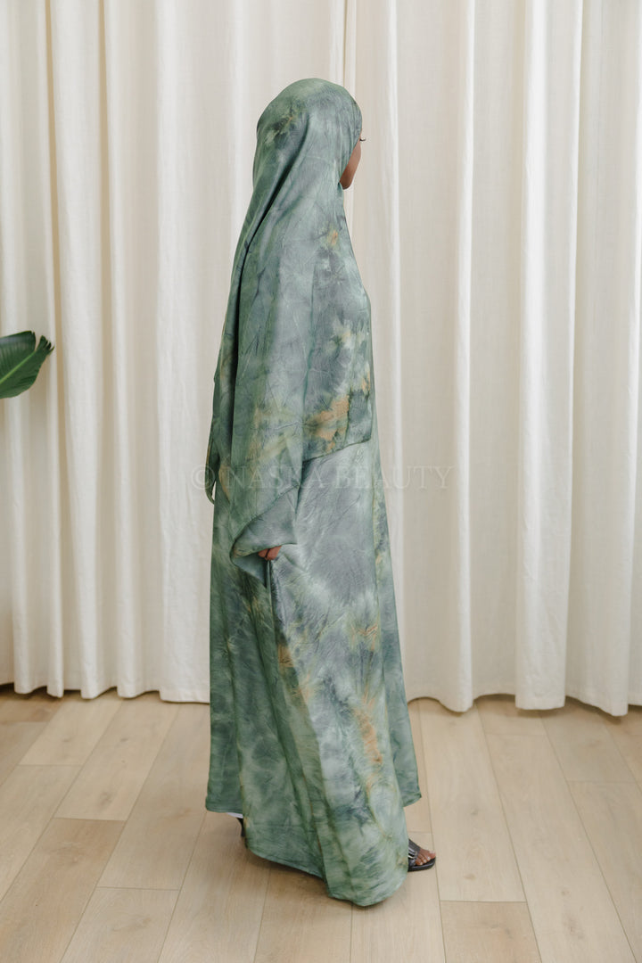 Closed Printed Abaya Set