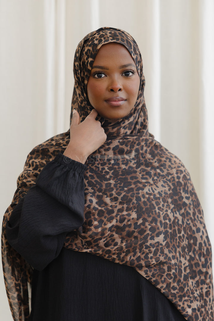 Cheetah Print Maxi Hijab
