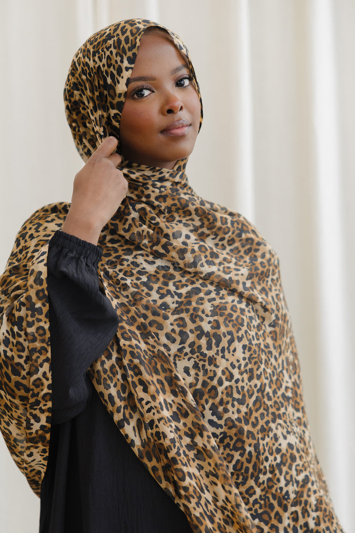 Cheetah Print Maxi Hijab