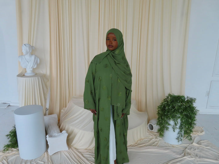 Yara Open Embellished Abaya