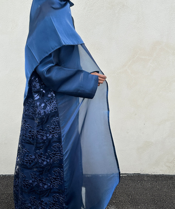 Selene silk organza Abaya Set