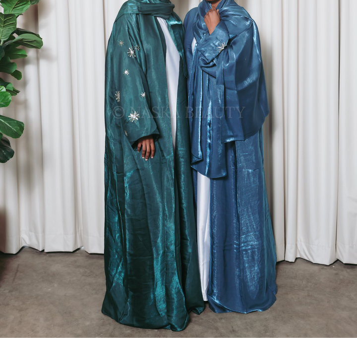 Starlight Handwork Organza Abaya Set