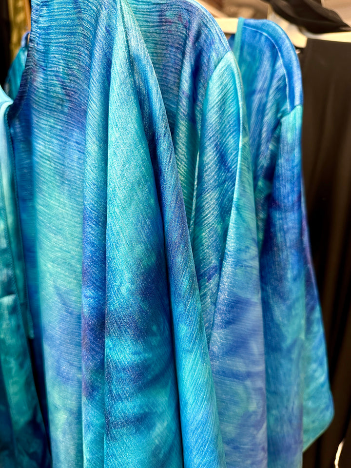 Printed satin dress