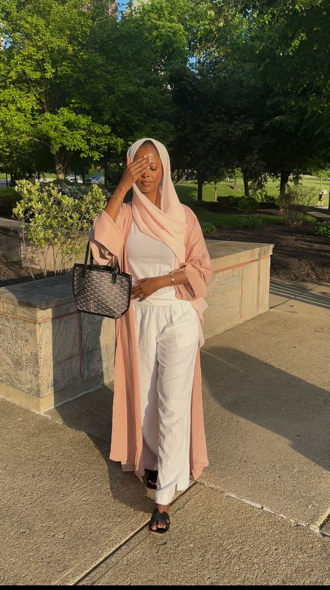 Lumière Ribbed Silk Abaya