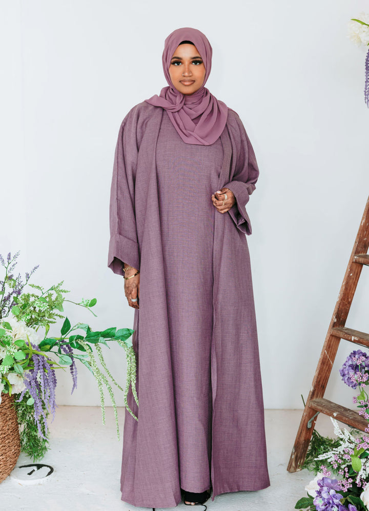 Linen abaya sets