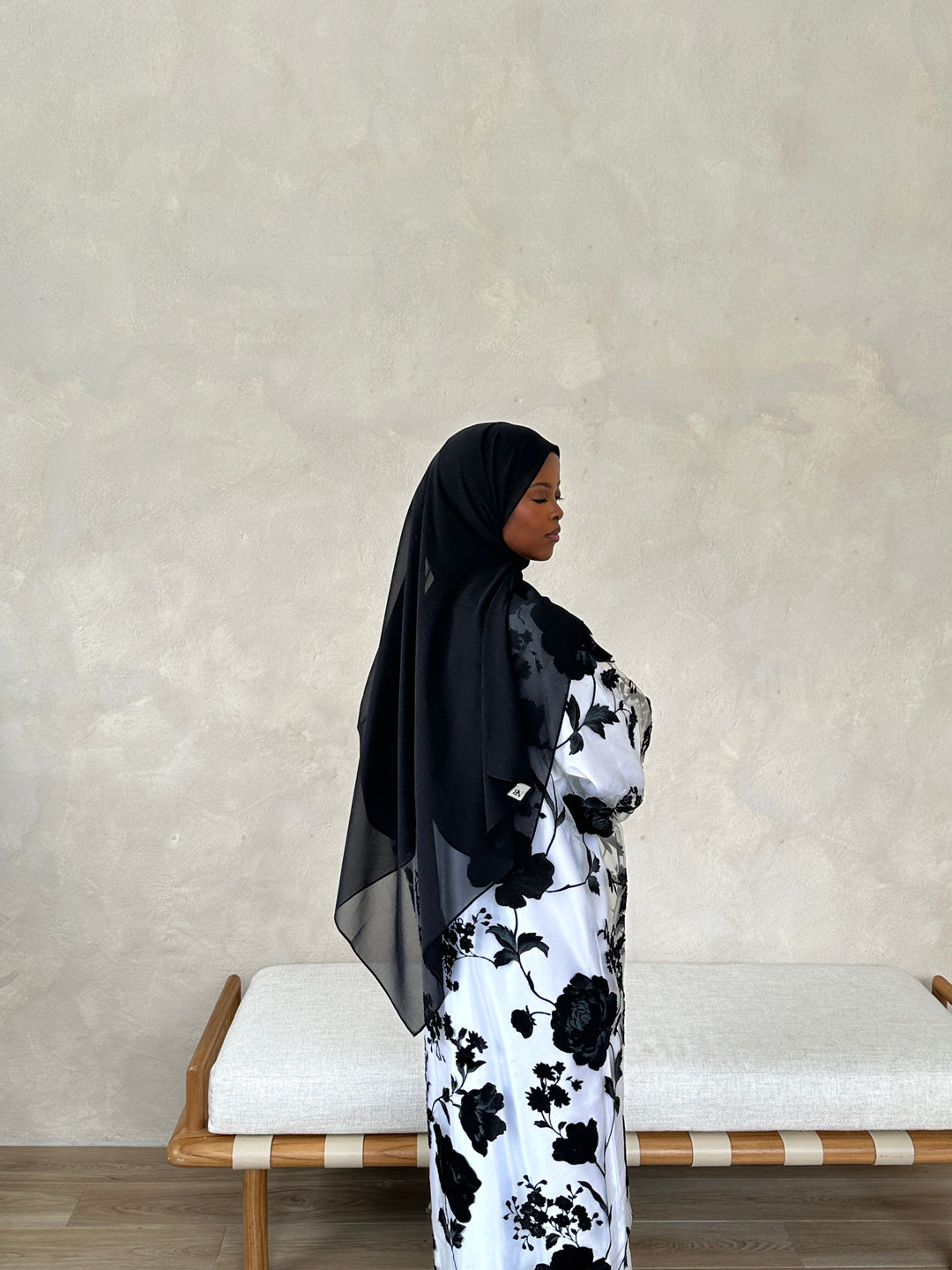 Floral Silk Organza Abaya 2.0