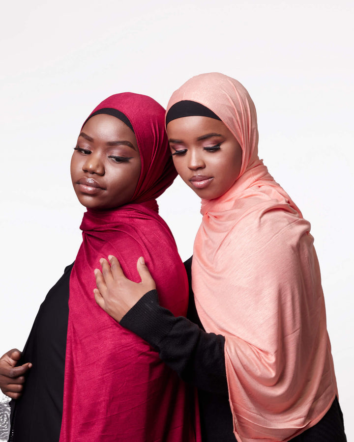 Essential Jersey Hijab - Burgundy